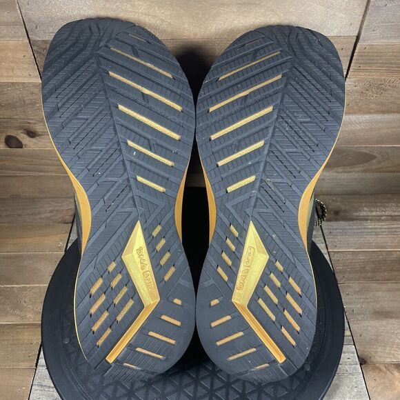 Brooks Womens 12 Shoes Levitate 4 Black Gold Victory Running Trainer NO INSOLES - Picture 9 of 10